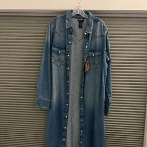 Wrangler Retro Long Denim Dress XL